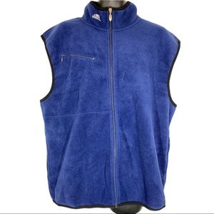 Adidas Full Zip Fleece Vest Men’s Size Large
